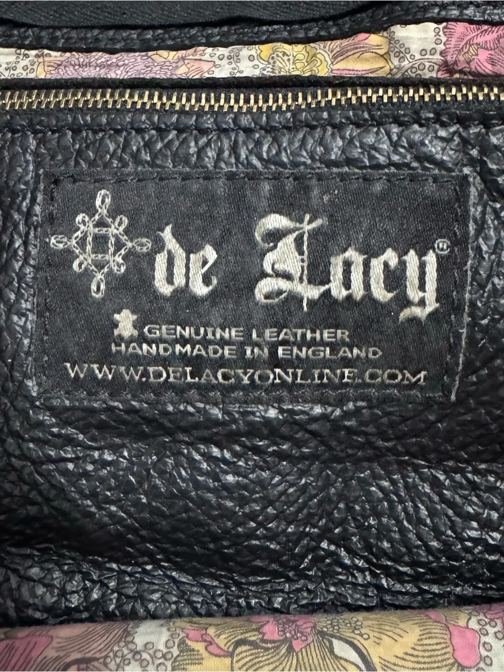 De Lacy Black Leather Hobo Bag with Tassel Accent